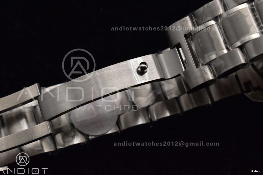 OMF on Manual Sapphire SS Transparent Winding Black with SS MoonWatch Movement Dial Chrono Speedmaster Bracelet Back Crystal 0401